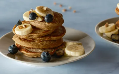 Bananen Haferflocken Pancakes: vegan und super lecker