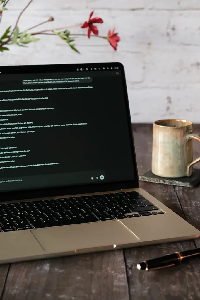 ChatGPT Schreibtisch Laptop mit ChatGPT