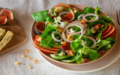 Feldsalat mit Apfel und Walnüssen