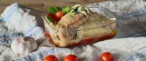 Herzhafte Pfannkuchen überbacken mit Käse