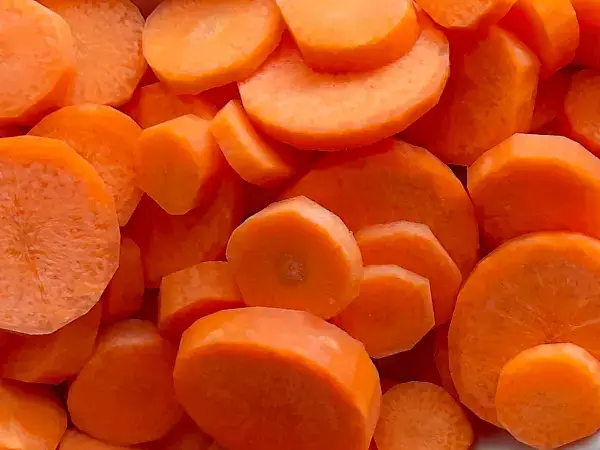 Karotten geschnitten