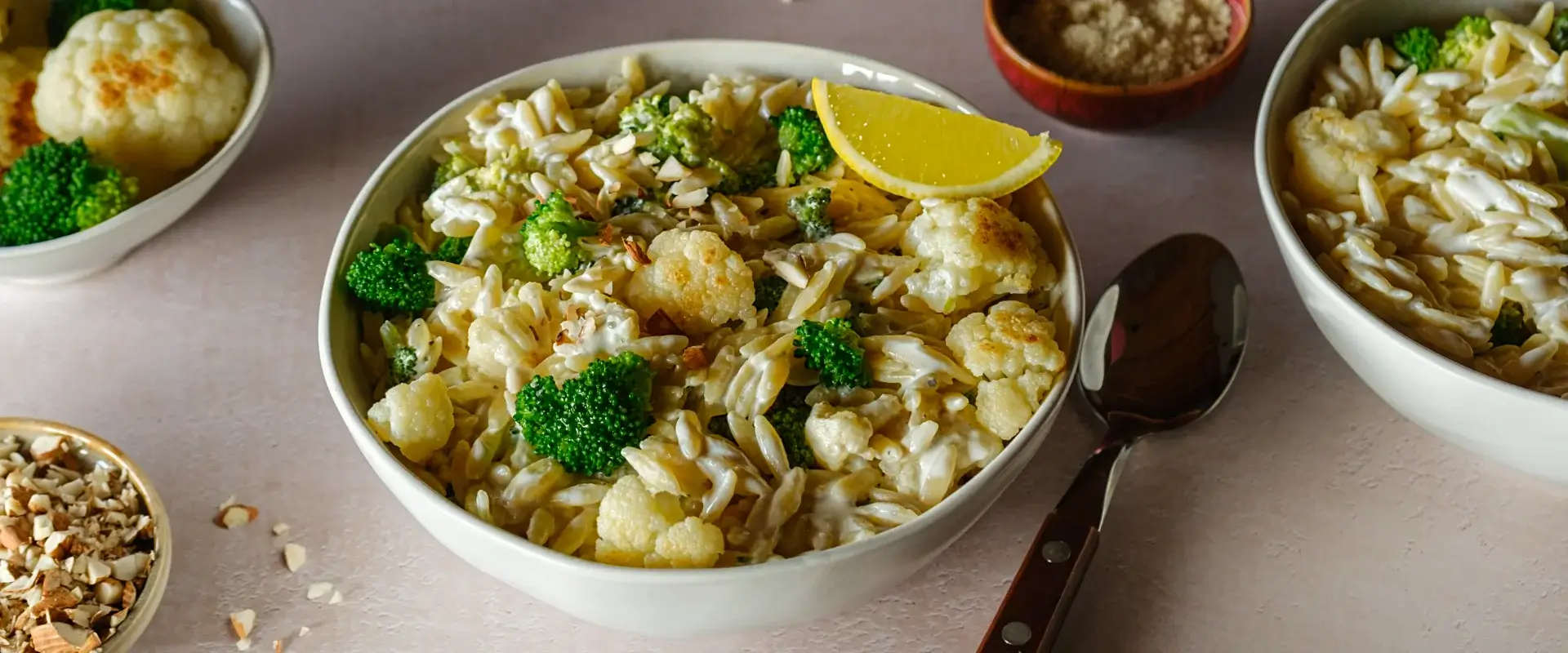 Orzotto mit geröstetem Blumenkohl – cremig und vegan