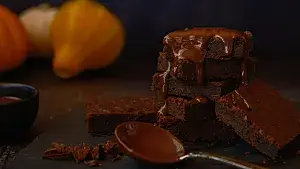 Kürbis Brownies