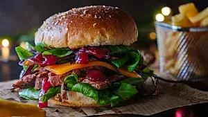 Veggie Burger, unser Weihnachtsburger